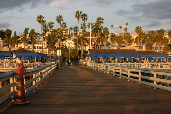 San Clemente Pier olhando para o Pier Bowl — Fotografia de Stock