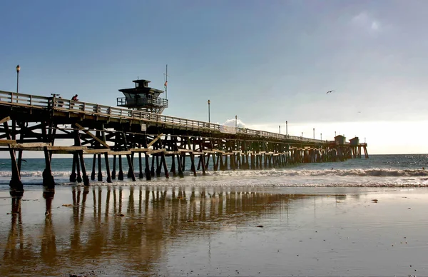 San Clemente Pier at Low Tide — Stock Photo, Image