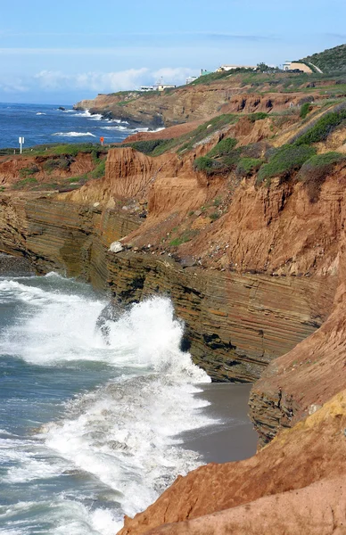 Rugged Cliffs a San Diego Foto Stock Royalty Free