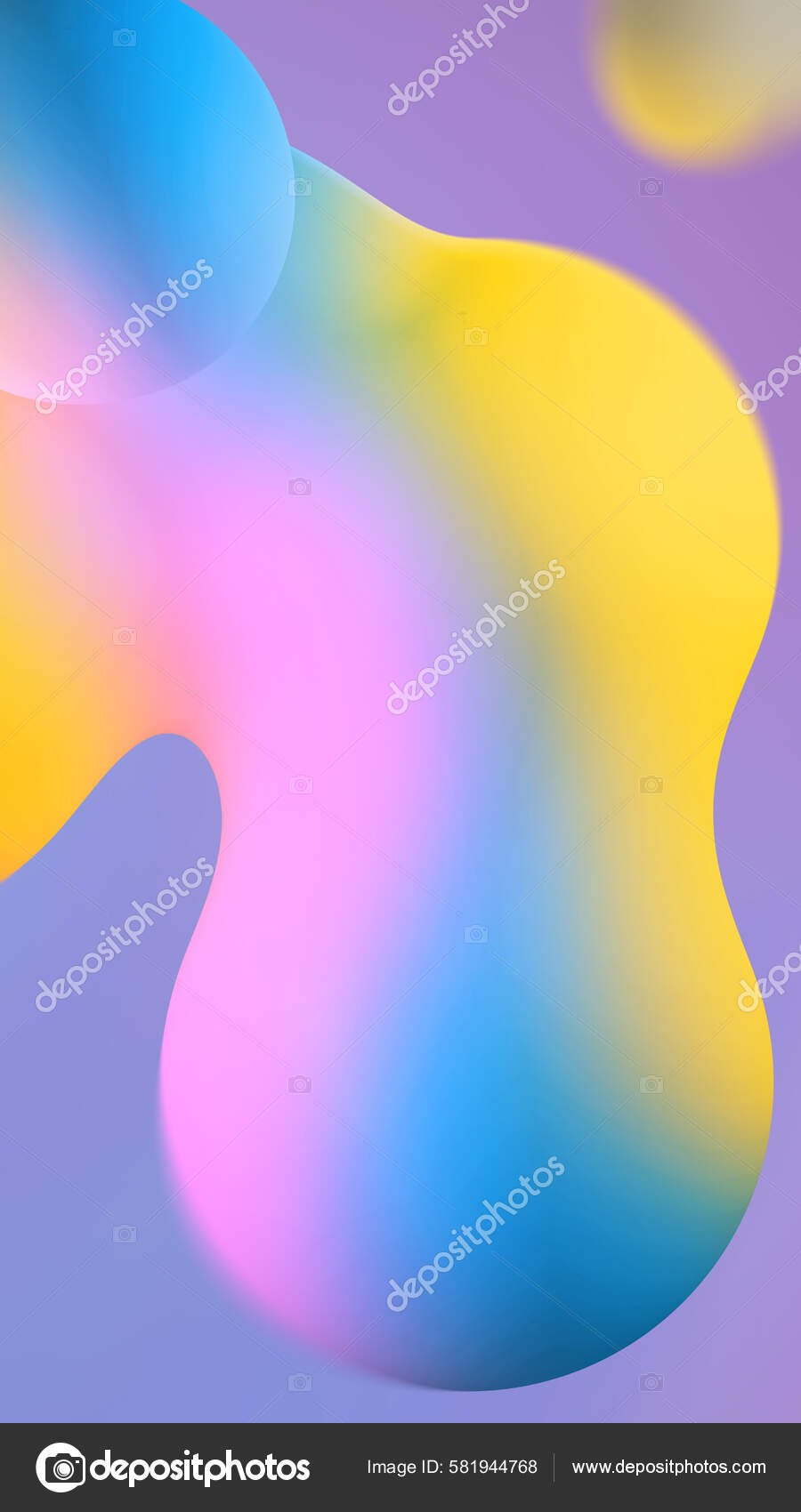 移动屏幕用户界面设计3D插画Ui Ux智能手机屏幕设计墙纸的色彩丰富的背景——图库图片© monsit #581944768, image size:900x1700