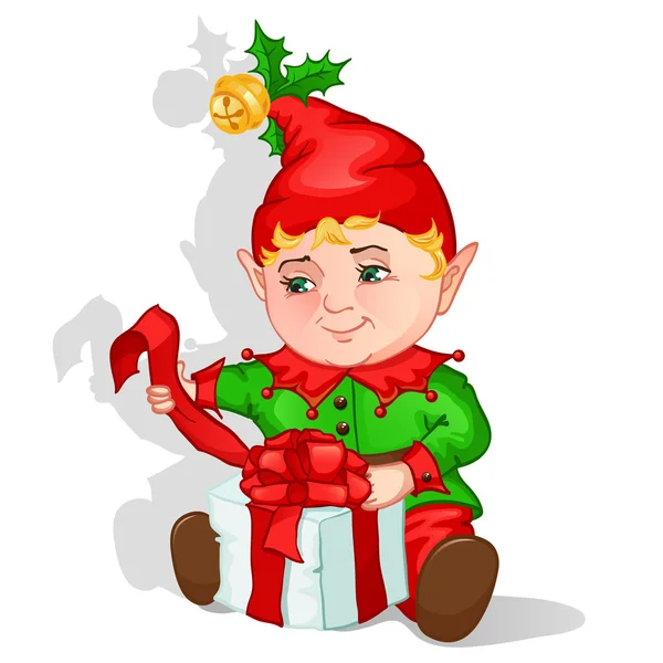 Elfo di Natale — Vettoriale Stock