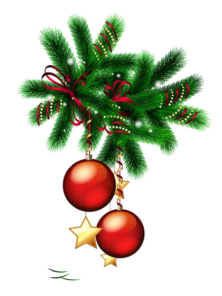Větve vánočního stromu — Stockový vektor