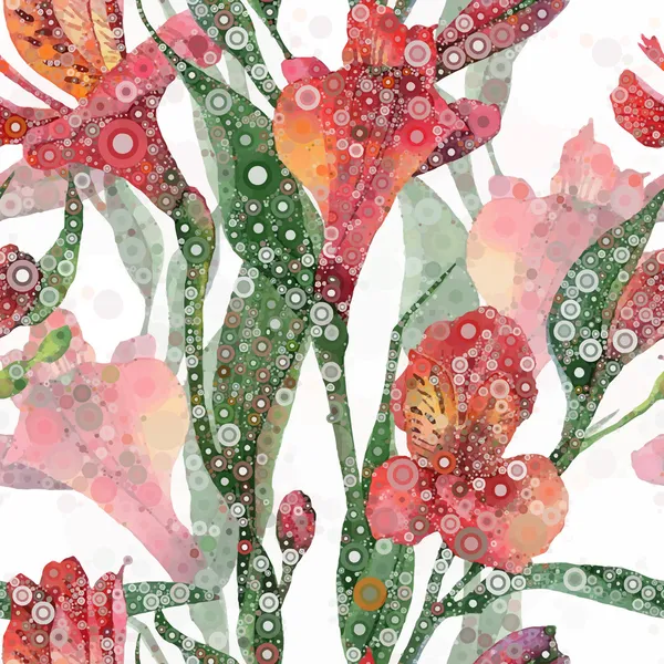 Motif floral abstrait — Image vectorielle