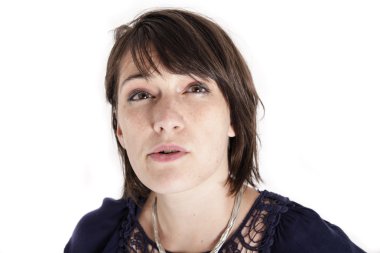 Stüdyo bir esmer portresi