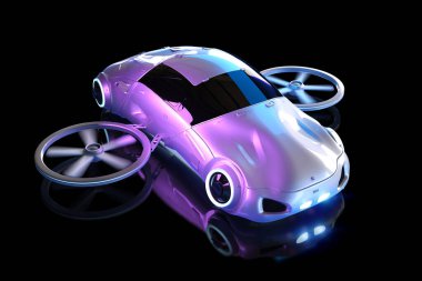 3D uçan araba ya da insansız hava aracı