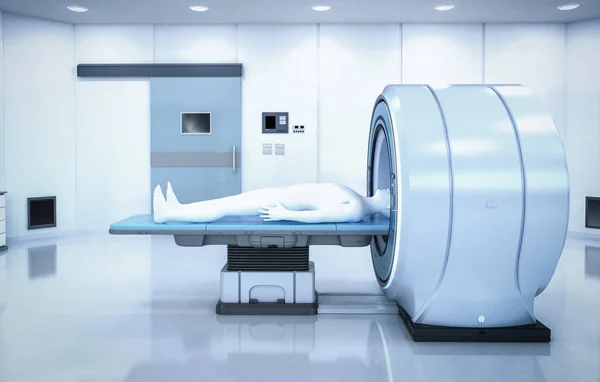 Rendering Mri Scan Machine Magnetisch Resonantie Beeldvormings Scanapparaat — Stockfoto