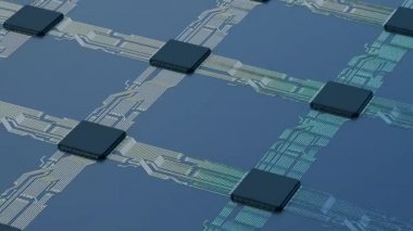 cpu chips on circuit board