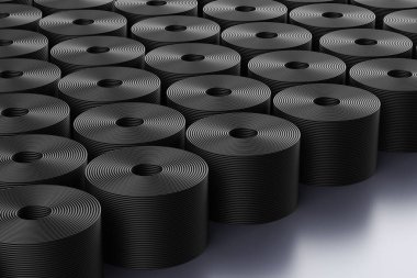 3D kablo ya da kablo bobini rulosu 