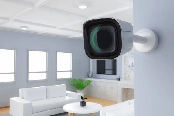 Renderizado Cámara Seguridad Cámara Cctv Para Seguridad Casa — Foto de Stock