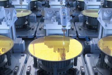 3D silikon gofretli robotik kollar üreten yarı iletken.