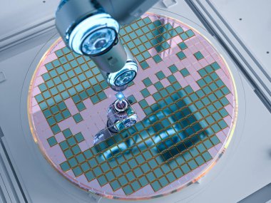 3D silikon gofretli robotik kollar üreten yarı iletken.