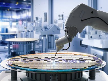 3D silikon gofretli robotik kollar üreten yarı iletken.