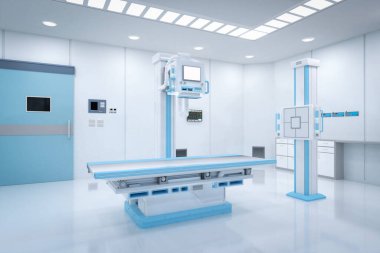 3d rendering x-ray scanner machine for radiology treatment