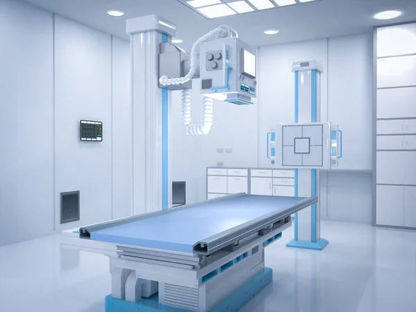 Rendering Ray Scanner Machine Radiology Treatment — стоковое фото