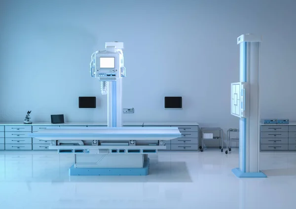 Renderizado Máquina Escáner Rayos Para Tratamiento Radiología — Foto de Stock