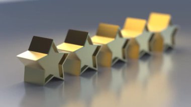 3D beş yıldızlı 4K görüntü