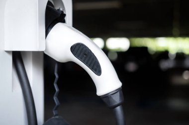 EV charging stations or electric vehicle recharging stations 