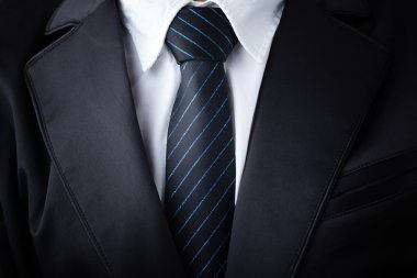 closeup işadamı takım elbise ve kravat