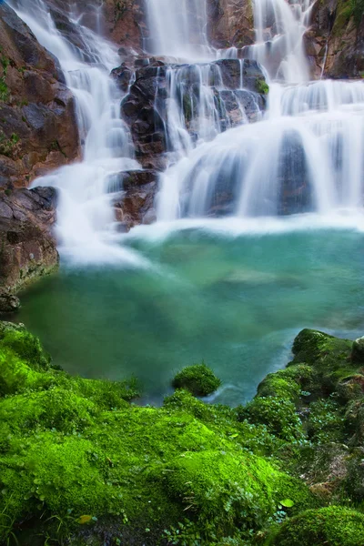 Air Terjun Hutan Dalam di Taman Nasional Geres, Portugal — Stok Foto