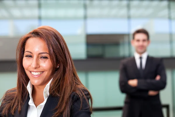 Teamwork at modern office — Stock Photo, Image