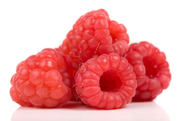 Fresh Raspberries isolated on white background — Stock Photo, Image