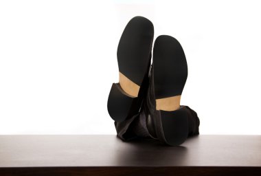 başarılı bir iş adamı Danışma, beyaz arka planda izole üzerinde rahatlatıcı