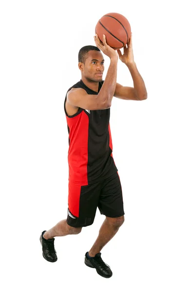Pemain basket diisolasi dengan latar belakang putih — Stok Foto
