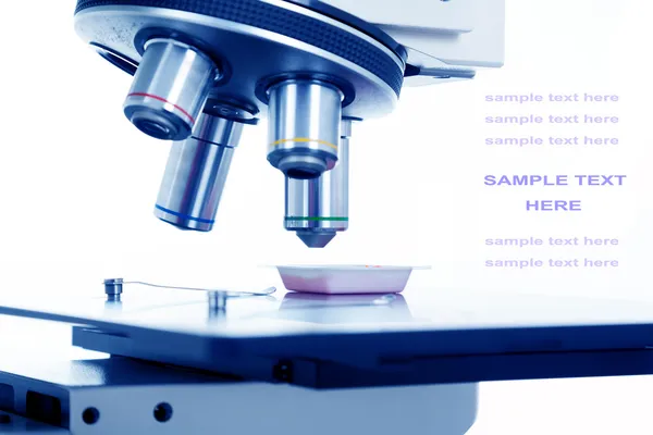 metin eklemek için birçok alan laboratuvar mikroskop objektif