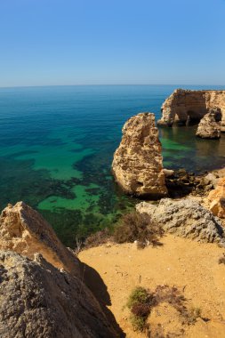 Marinha kumsalda lagoa, algarve, Portekiz