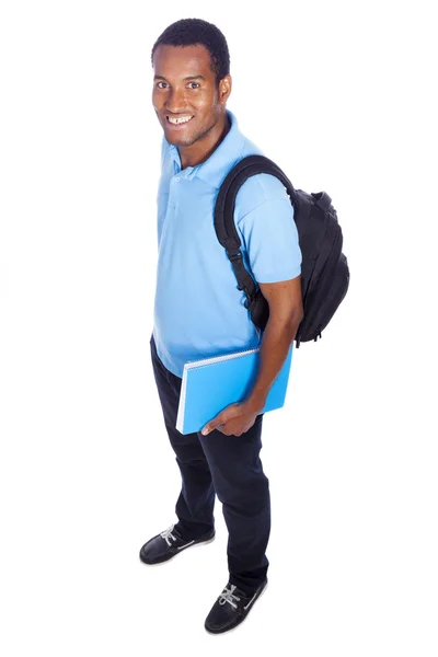 Smiling student full body portrait — Stock Photo, Image