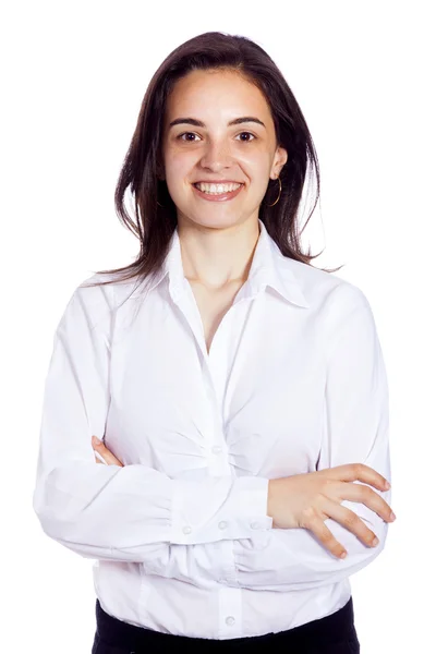 Retrato de uma mulher de negócios confiante sorrindo — Fotografia de Stock