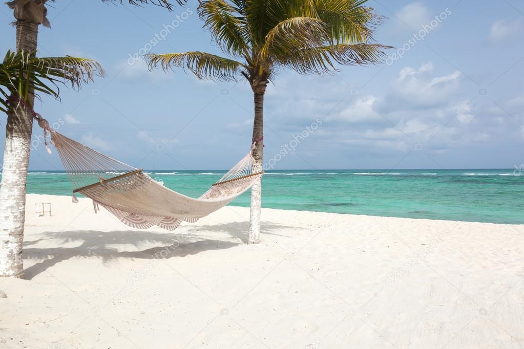 Paradise Caribbean beach in Mexico