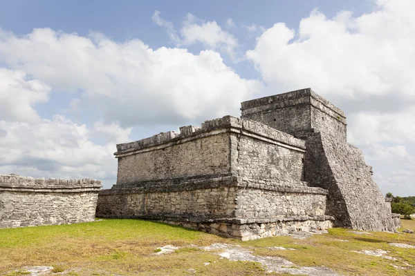 Uralter Maya-Tempel von Tulum, Mexiko — Stockfoto