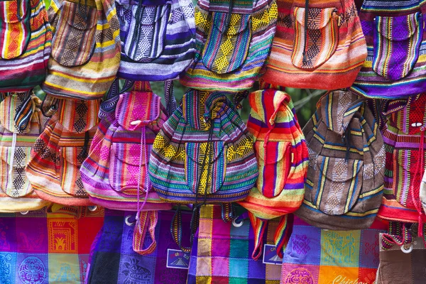 Traditional colorful bags from Mexico — Stock Photo, Image