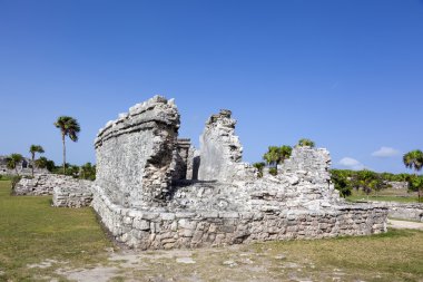 Tulum, Meksika 'nın antik kalıntıları.