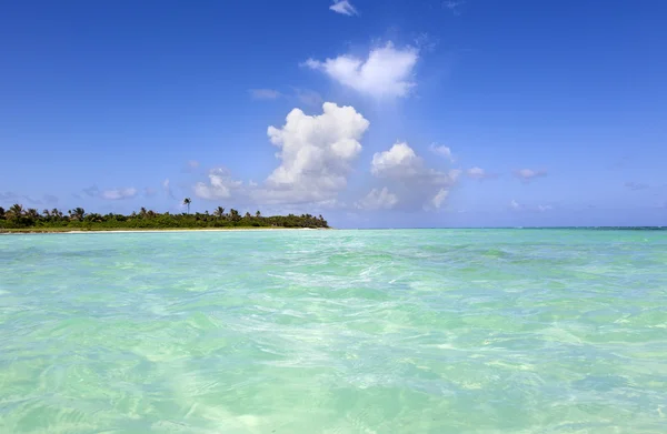 Ειδυλλιακή παραλία στο riviera maya, Μεξικό — Φωτογραφία Αρχείου