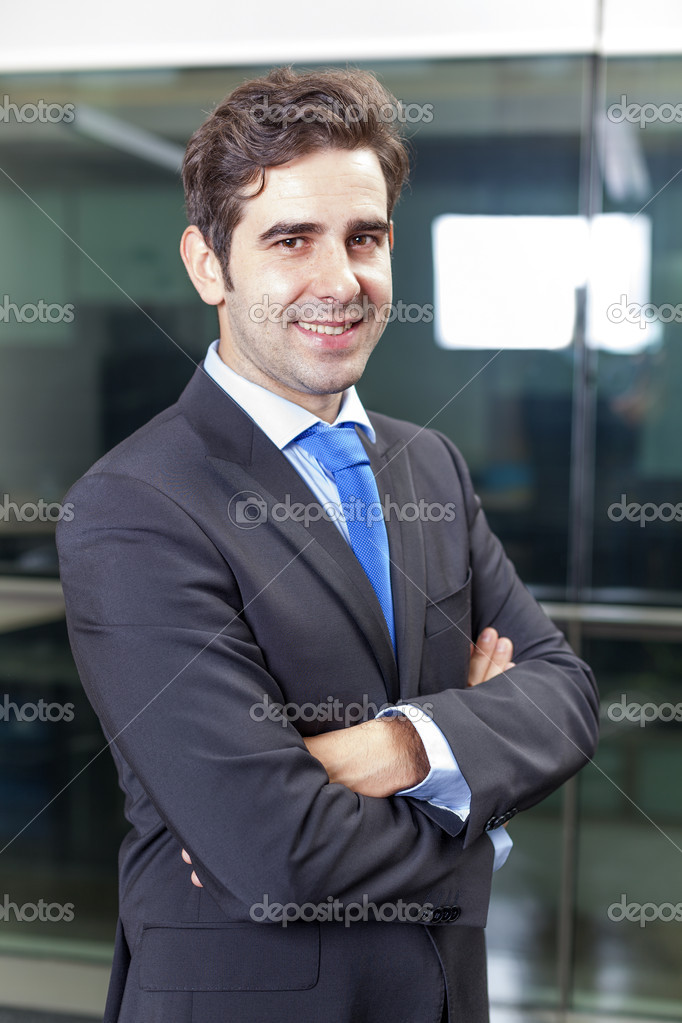 Portrait of a confident businessman in his office