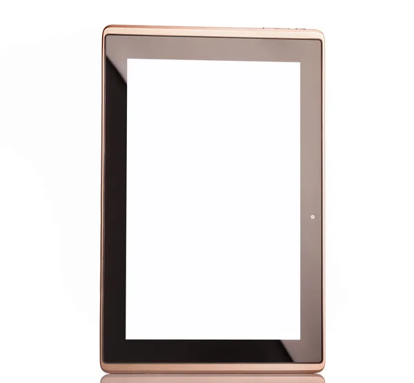 Tablet computer isolated on a white background — Stock Photo, Image