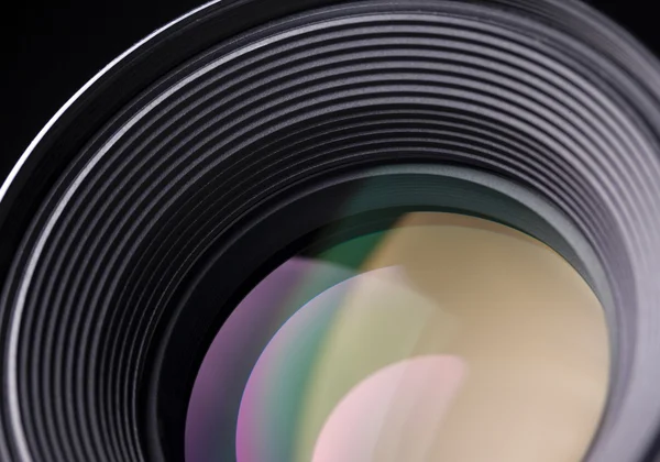 Closeup of a slr lens — Stock Photo, Image