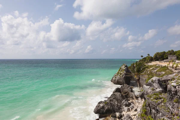 Гарний пляж у Тулум, Мексика, yutacan півострів — стокове фото