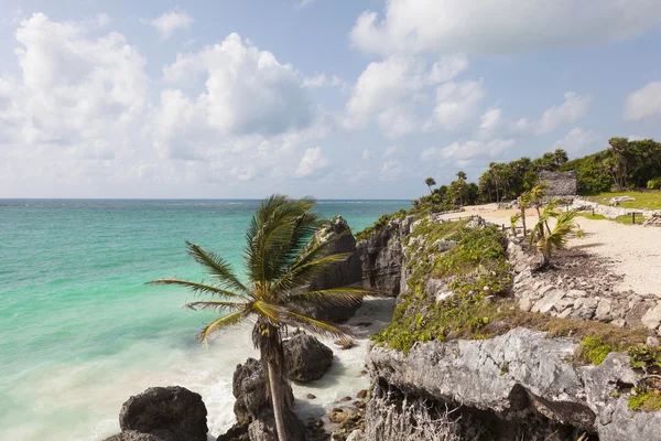 멕시코 툴 룸 yutacan 반도에 아름 다운 해변 — 스톡 사진