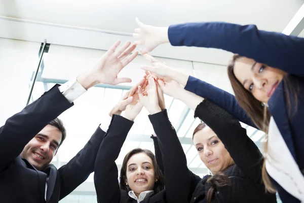 Business people giving high-five — Stock Photo, Image