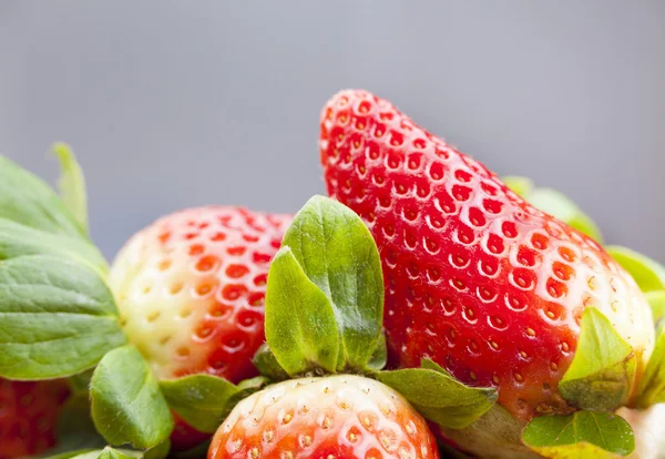 堆栈的成熟草莓 — 图库照片
