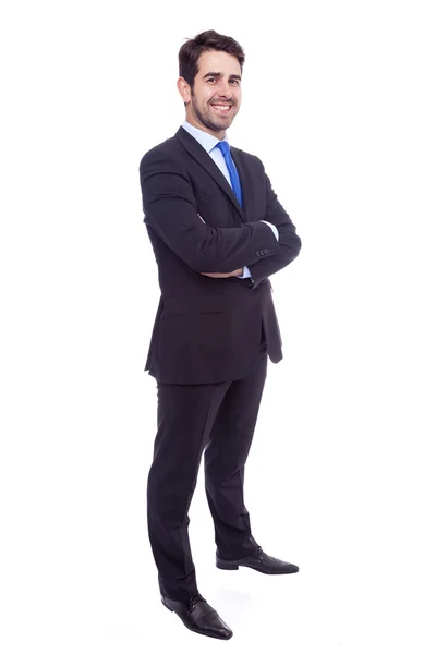 Retrato de un joven hombre de negocios feliz — Foto de Stock