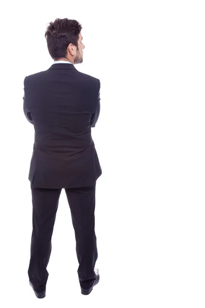 Business man from back looking at something — Stock Photo, Image