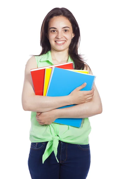 Mooie jonge student meisje — Stockfoto