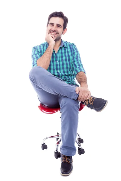 Man sitting on the chair — Stock Photo, Image