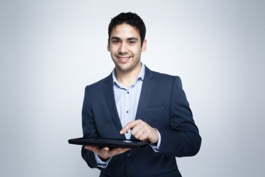 gülümseyen iş adamı