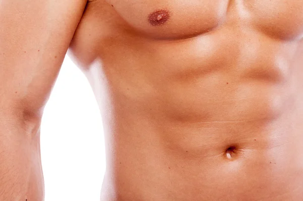 Close-up of guy muscular torso — Stock Photo, Image