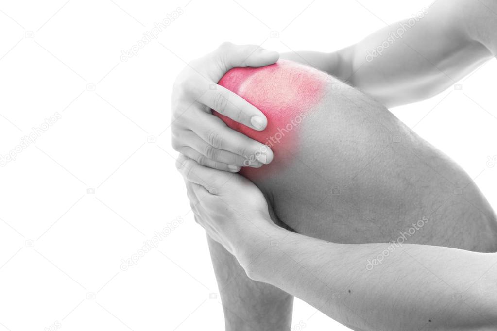 Man having knee pain